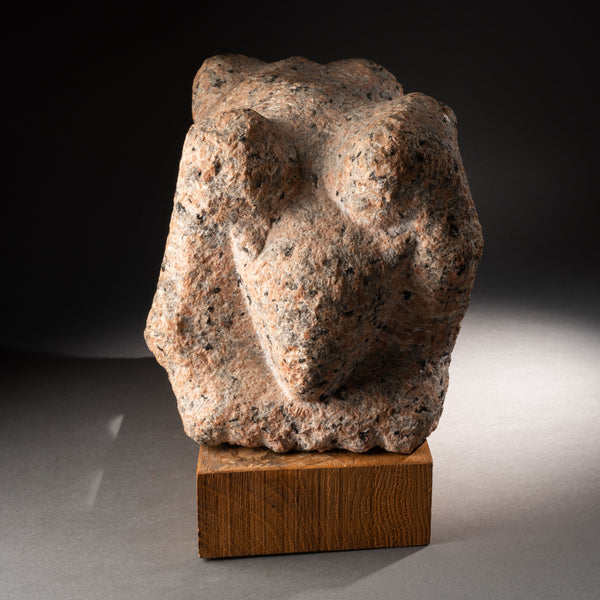 Shelomo SELINGER (1928) Composition anthopomorphe. Taille directe sur granit rose, vers 1970-80