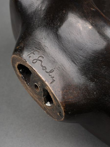 François STAHLY (1911-2006) 'Les 3 Bourgeons' (1939) Epreuve originale en bronze patiné