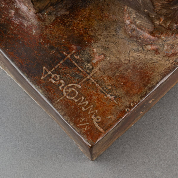 Jean Baptiste VENDAMME 'Gorille III' Bronze patiné.