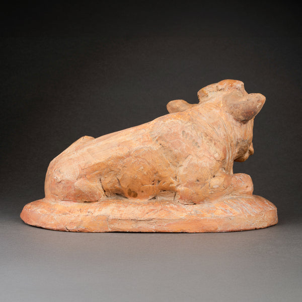 Arnold HUGGLER (1894-1988) 'Lying Calf' Original proof in terracotta