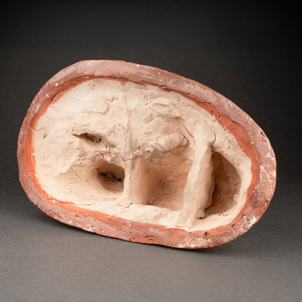 Arnold HUGGLER (1894-1988) 'Lying Calf' Original proof in terracotta