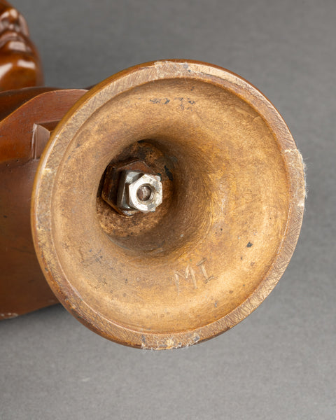 Hermann GLADENBECK (1827-1918) 'Buste d'Hermès de Praxitèle' Bronze patiné fin XIXème