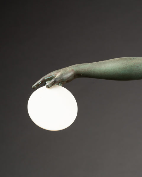 Marcel BOURAINE (1886-1948) alias 'Derenne' Danseuse aux cymballes. Grand Régule Art Déco