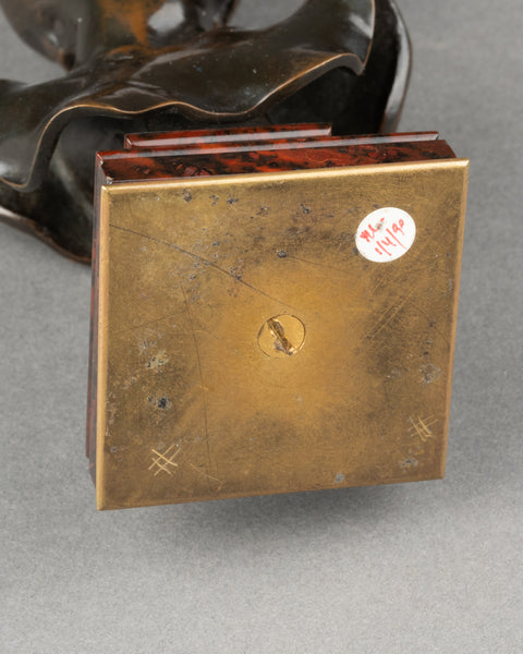 Alexandre FAlGUIERE (1831-1900) 'Buste de Diane chasseresse' Bronze patiné, début du XXème