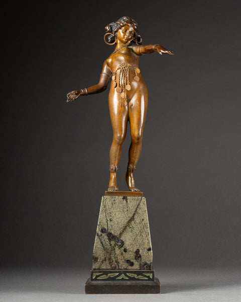 Carl KAUBA (1865-1922) - 'Salomé' Rare épreuve en bronze, début du XXème siècle.
