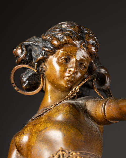Carl KAUBA (1865-1922) - 'Salomé' Rare épreuve en bronze, début du XXème siècle.