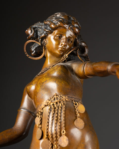 Carl KAUBA (1865-1922) - 'Salomé' Rare épreuve en bronze, début du XXème siècle.