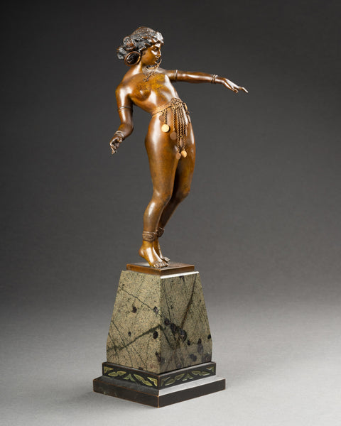 Carl KAUBA (1865-1922) - 'Salomé' Rare épreuve en bronze, début du XXème siècle.