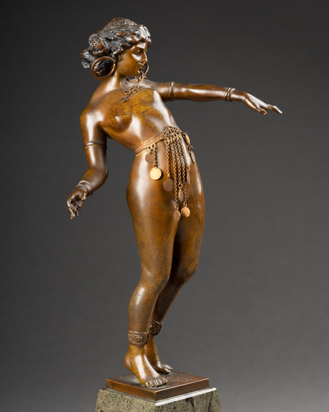 Carl KAUBA (1865-1922) - 'Salomé' Rare épreuve en bronze, début du XXème siècle.