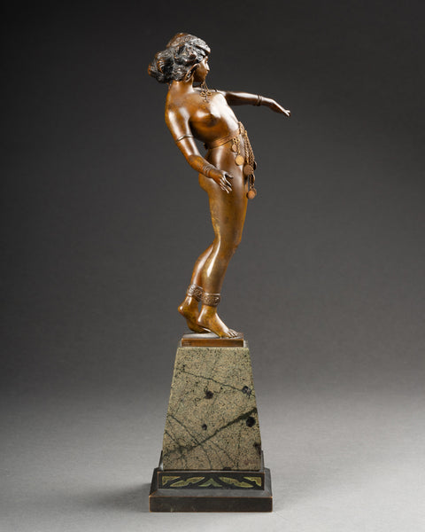 Carl KAUBA (1865-1922) - 'Salomé' Rare épreuve en bronze, début du XXème siècle.
