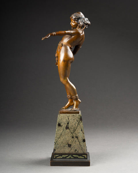 Carl KAUBA (1865-1922) - 'Salomé' Rare épreuve en bronze, début du XXème siècle.