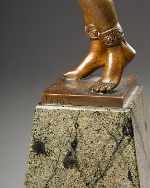 Carl KAUBA (1865-1922) - 'Salomé' Rare épreuve en bronze, début du XXème siècle.