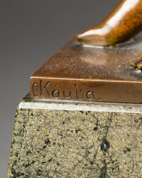 Carl KAUBA (1865-1922) - 'Salomé' Rare épreuve en bronze, début du XXème siècle.