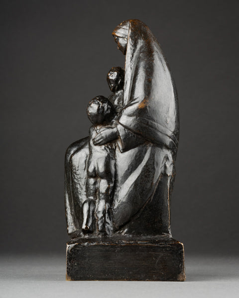 Georges SAUPIQUE (1889-1961) 'Maternité' Bronze patiné, période Art Déco