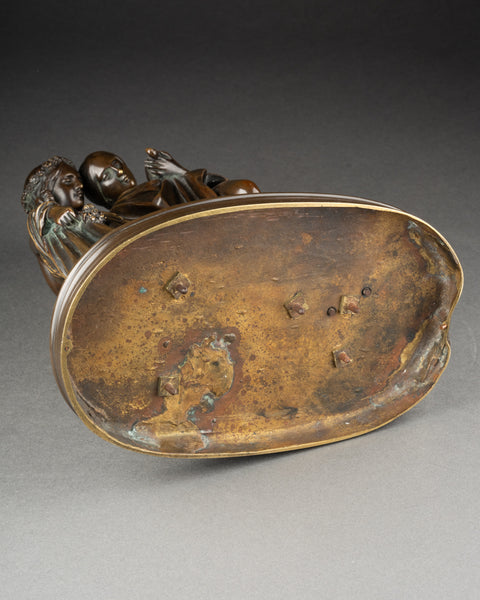 James PRADIER (1790-1852) 'deux muses' Bronze XIXème