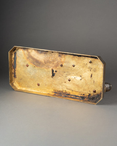 Emmanuel VILLANIS (1858-1914) Enfant jouant avec un bateau. Grand et rare bronze. Vers 1900