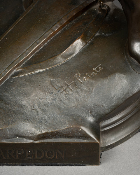 Henri Emmanuel PEINTE (1845-1912) 'Sarpédon' Bronze patiné, Siot Decauville Fondeur.