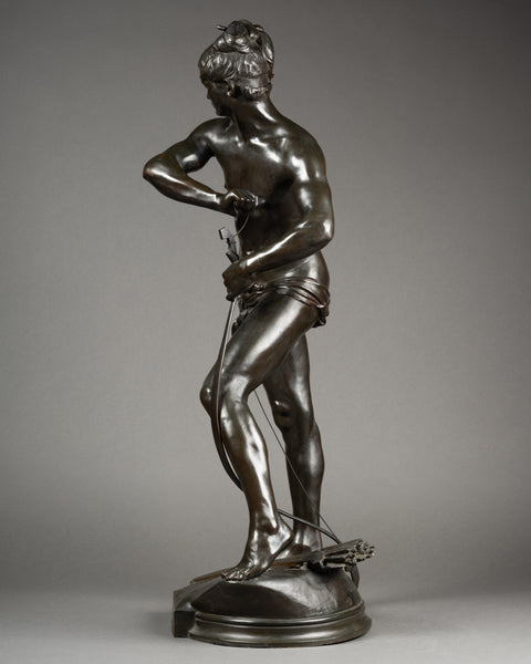 Henri Emmanuel PEINTE (1845-1912) 'Sarpédon' Bronze patiné, Siot Decauville Fondeur.