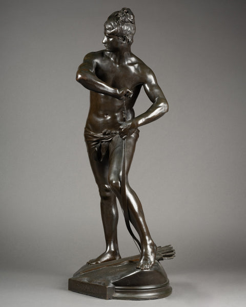 Henri Emmanuel PEINTE (1845-1912) 'Sarpédon' Bronze patiné, Siot Decauville Fondeur.