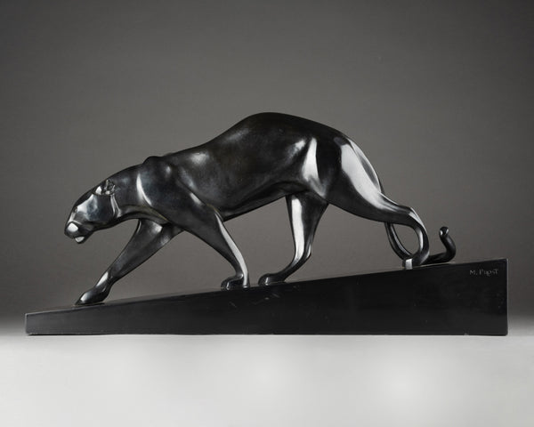 Maurice PROST (1894-1967) Panthère en Marche (grand modèle), Bronze, Susse Frères Editeurs Paris