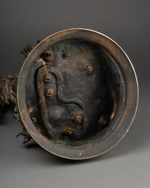 Pierre Jules MENE (1810-1879) 'Ecossais montrant un renartd à son chien' Bronze XIXème