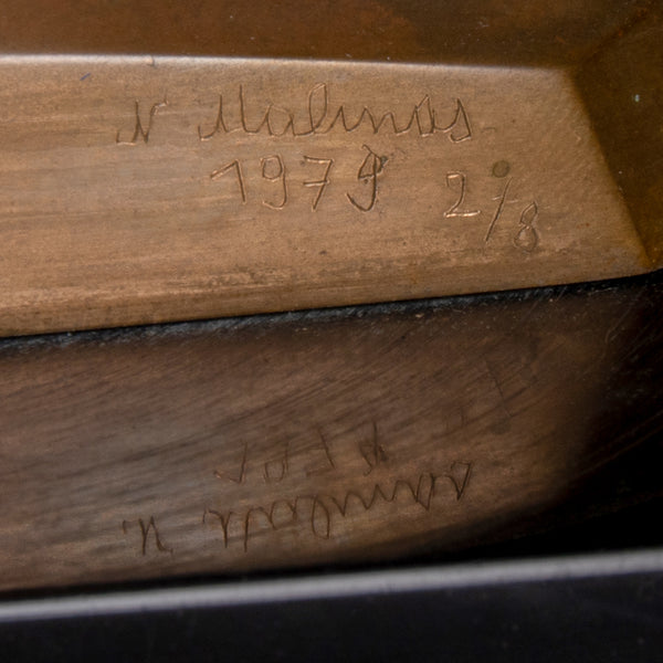 Nicolas MALINAS (1914-1985) Sculpture abstraite, Bronze, 1979.