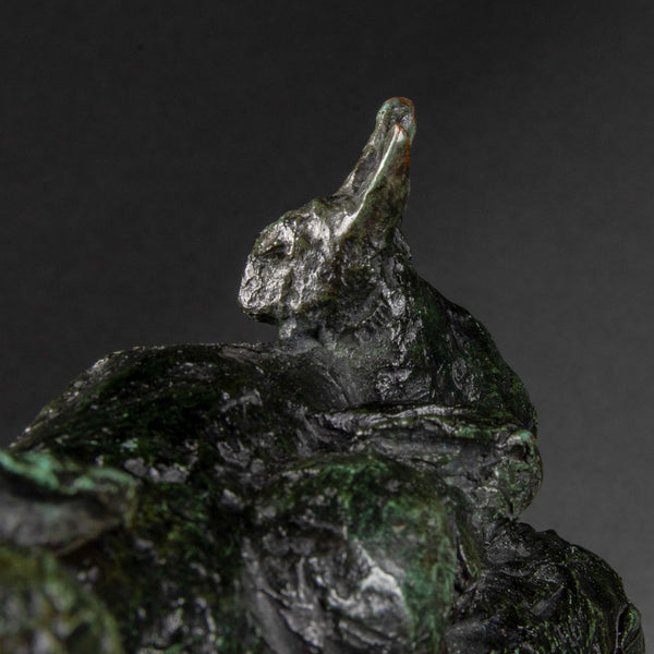 Pierre Robert CHRISTOPHE (1880-1971) 'Family of rabbits', patinated bronze. Art Deco period?