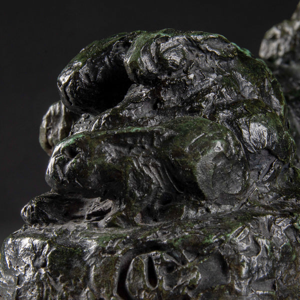 Pierre Robert CHRISTOPHE (1880-1971) 'Family of rabbits', patinated bronze. Art Deco period?