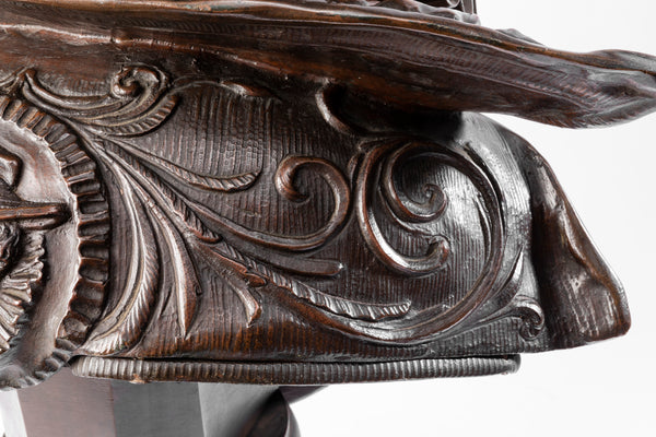 Antonio PANDIANI (1838-1928) ‘Menestrello’ Exceptionnel Bronze patiné. Italie, fin du XIXème siècle.