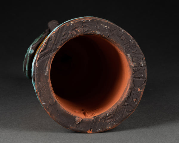 Pierre et Véra SZEKELY et André BORDERIE - Roi et Reine d'un jeu d'échec - Céramique peinte - Collection's - Romain & Henri Hayat