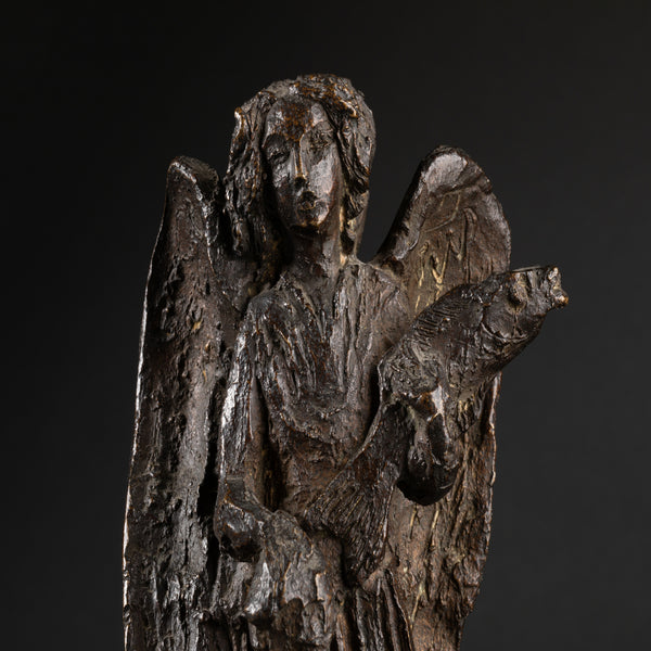 Apel Les FENOSA (1899-1988) - 'Angel and child' (1943) Bronze with brown patina, numbered and monogrammed.