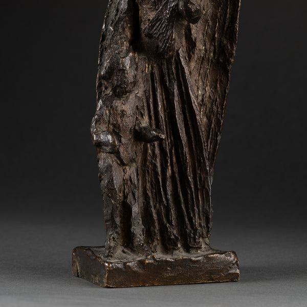 Apel Les FENOSA (1899-1988) - 'Angel and child' (1943) Bronze with brown patina, numbered and monogrammed.