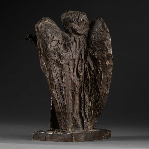 Apel Les FENOSA (1899-1988) - 'Angel and child' (1943) Bronze with brown patina, numbered and monogrammed.