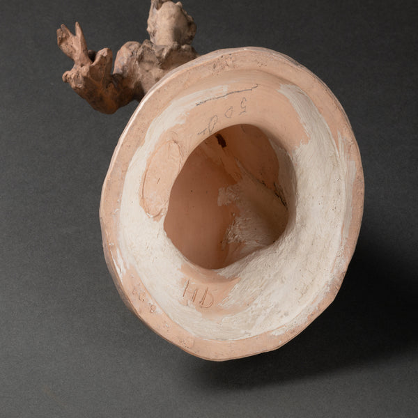 Louis DEJEAN (1872-1953) 'Elegant' - Proof in patinated terracotta. Signed with Workshop stamp. Art Nouveau period circa 1900.