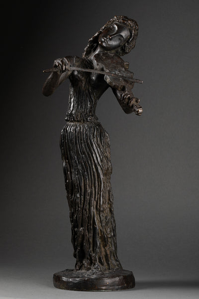 Apel Les FENOSA (1899-1988) - Violinist (1946) - Original bronze proof numbered out of 4.