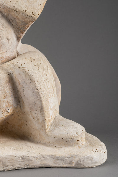 Anton Mikhailovich LAVINSKY (1893-1968) Personnage cubiste assis - Plâtre - Collection's - Romain & Henri Hayat