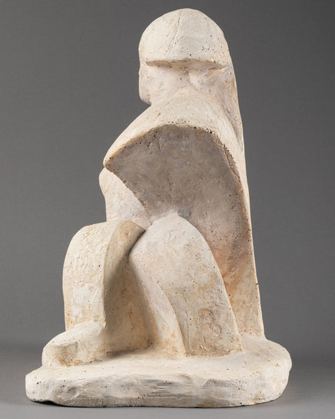 Anton Mikhailovich LAVINSKY (1893-1968) Personnage cubiste assis - Plâtre - Collection's - Romain & Henri Hayat