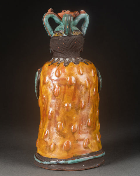 Pierre et Véra SZEKELY et André BORDERIE - Roi et Reine d'un jeu d'échec - Céramique peinte - Collection's - Romain & Henri Hayat