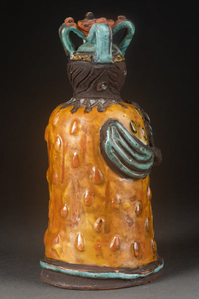 Pierre et Véra SZEKELY et André BORDERIE - Roi et Reine d'un jeu d'échec - Céramique peinte - Collection's - Romain & Henri Hayat