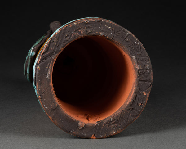 Pierre et Véra SZEKELY et André BORDERIE - Roi et Reine d'un jeu d'échec - Céramique peinte - Collection's - Romain & Henri Hayat