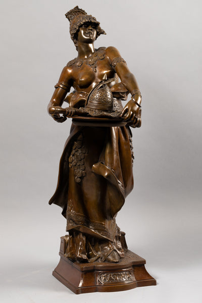 Marcel DEBUT (1865-1933) 'Fatma' - Grand bronze orientaliste de la fin du XIXème