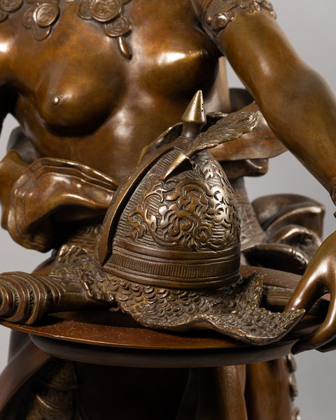 Marcel DEBUT (1865-1933) 'Fatma' - Grand bronze orientaliste de la fin du XIXème