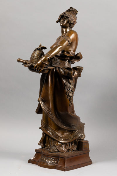 Marcel DEBUT (1865-1933) 'Fatma' - Grand bronze orientaliste de la fin du XIXème