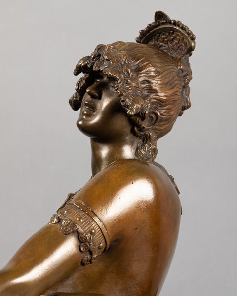 Marcel DEBUT (1865-1933) 'Fatma' - Grand bronze orientaliste de la fin du XIXème