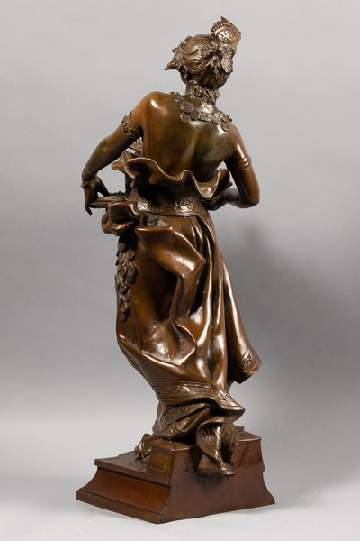 Marcel DEBUT (1865-1933) 'Fatma' - Grand bronze orientaliste de la fin du XIXème