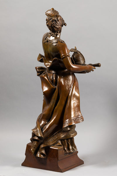 Marcel DEBUT (1865-1933) 'Fatma' - Grand bronze orientaliste de la fin du XIXème