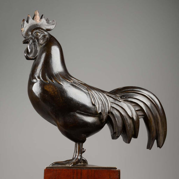 C. M. RISPAL - The Rooster - Patinated bronze.