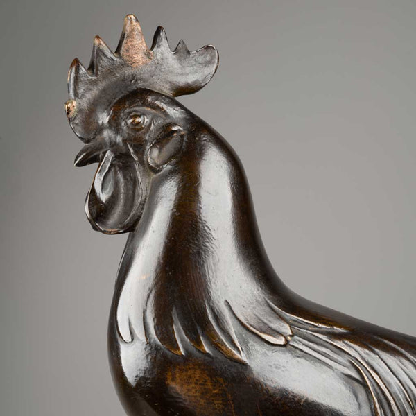 C. M. RISPAL - The Rooster - Patinated bronze.