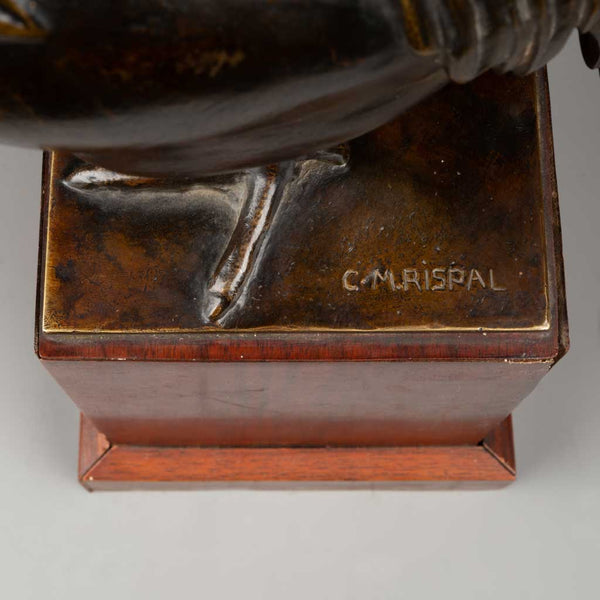 C. M. RISPAL - The Rooster - Patinated bronze.