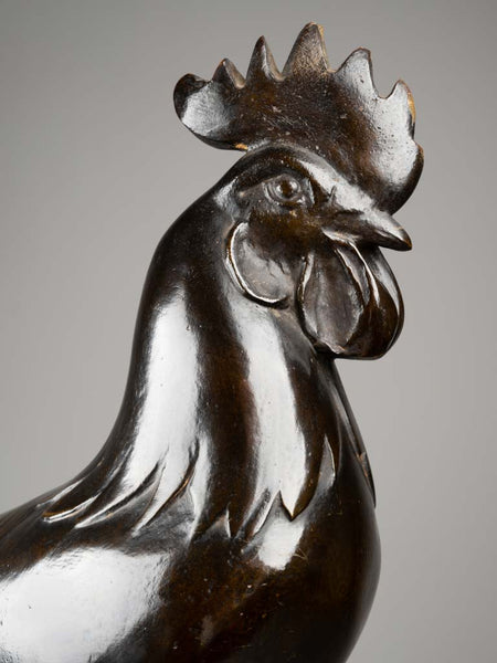C. M. RISPAL - The Rooster - Patinated bronze.